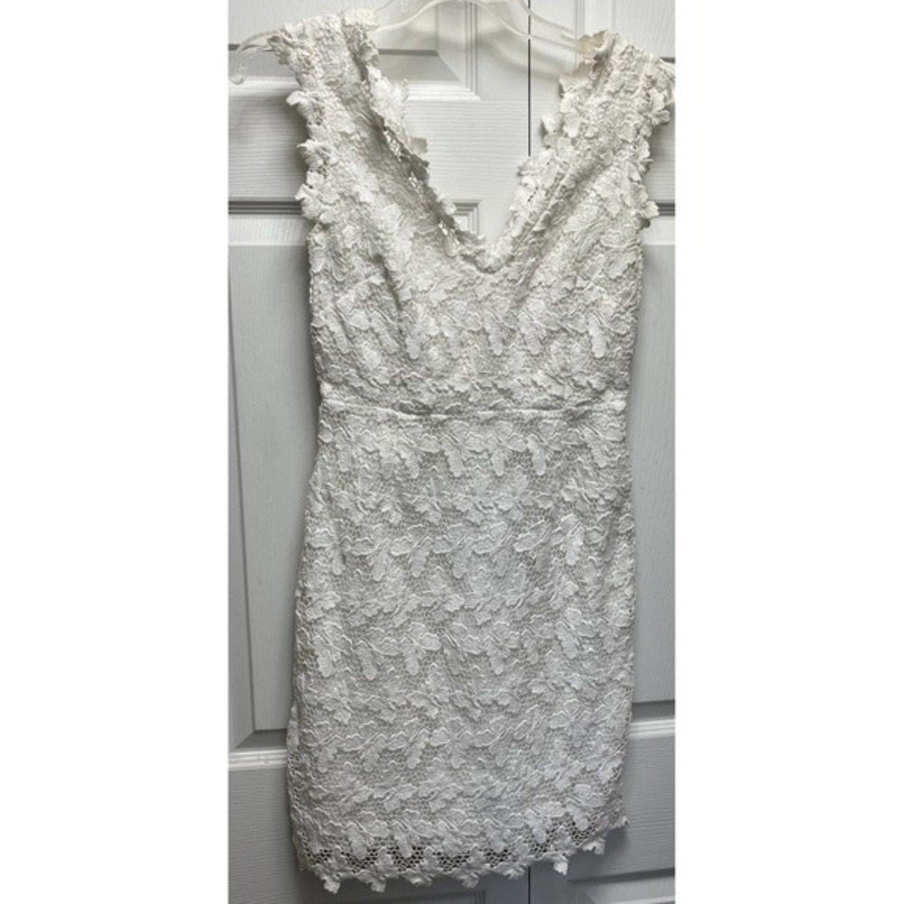 Lilly Pulitzer Reeve Papillon White‎ Butterfly Lace Mini  Dress Size 2 White